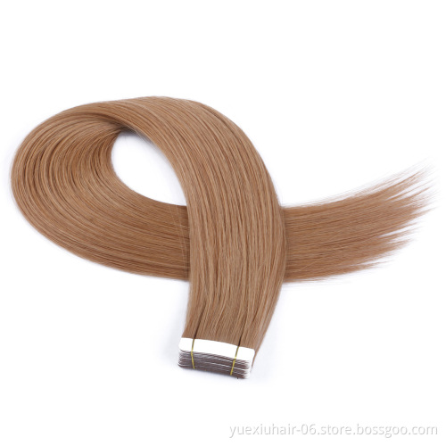 2019 Wholesale Double Drawn Remy Skin Weft Tape Hair Extensions Double Drawn Tape In Hair Extensions Human Hair